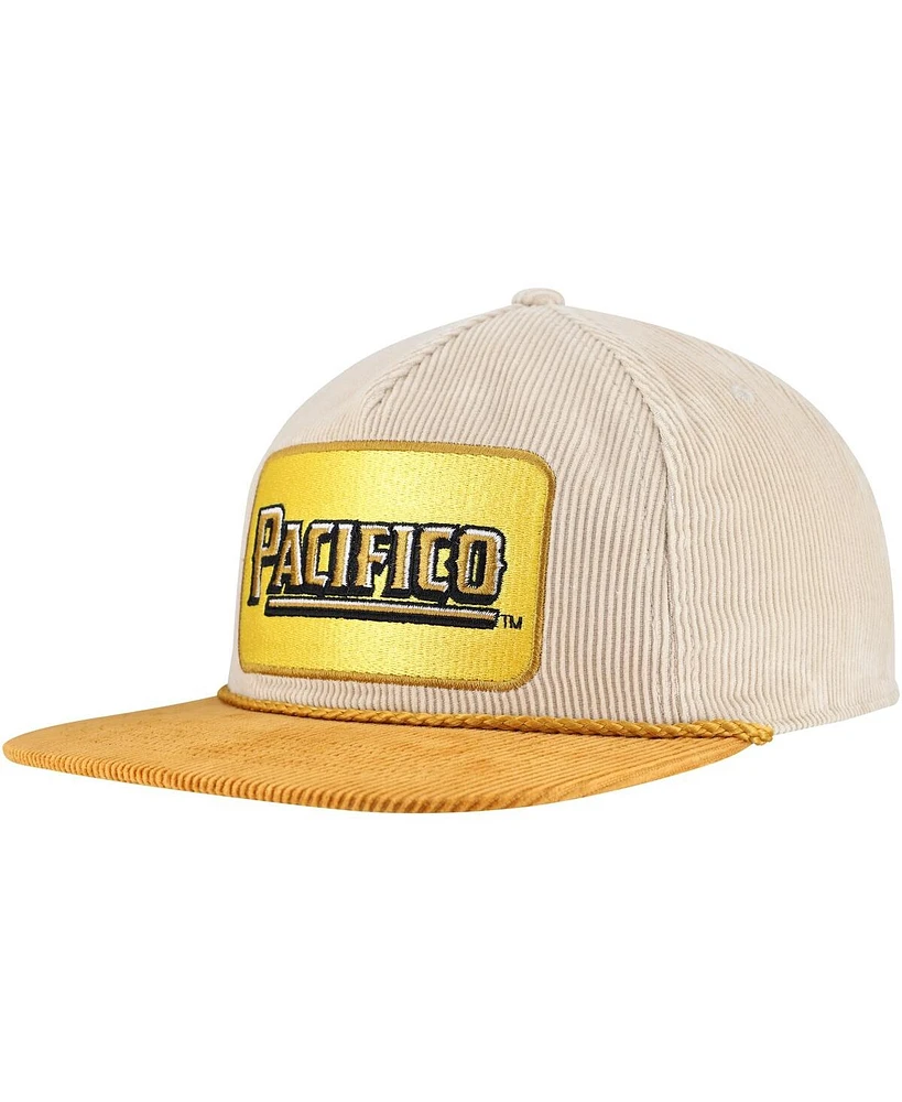 Lids Men's Cream/Tan Pacifico Corduroy Rope Golf Snapback Hat