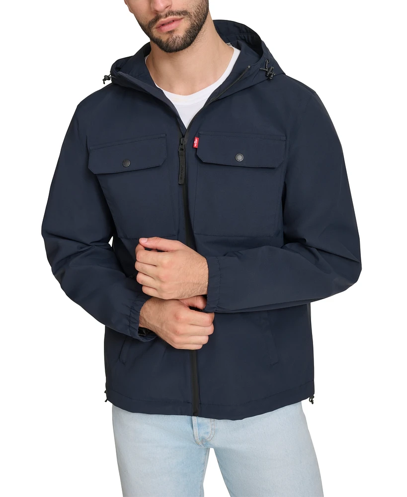 Levi's Men's Hooded Rain Jacket