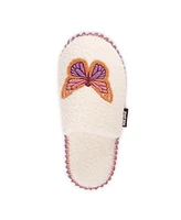 Muk Luks Women's Novelty Punch Needle Scuff