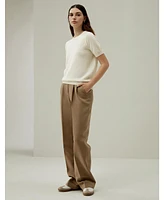 Lilysilk Women's Crew Neck Basic Knit Top