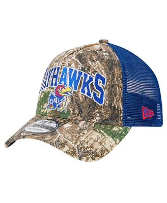New Era Men's Camo/Royal Kansas Jayhawks 9FORTY A-Frame Adjustable Hat