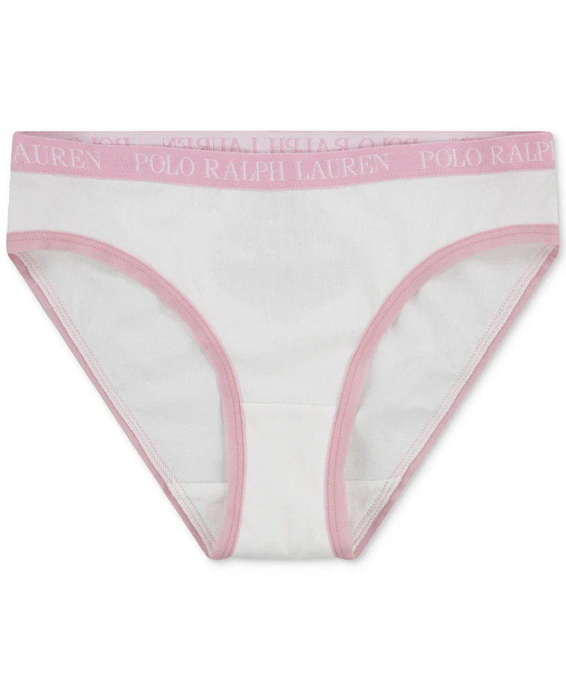 Polo Ralph Lauren Big Girls Bikini Briefs, 3 Pack