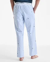 Lacoste Men's Regular-Fit Croc Stripe Pajama Pants