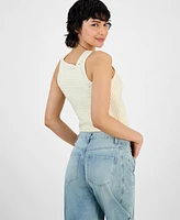 And Now This Women's Cotton Cropped Sweater Tank Top, Exclusively at Macy's