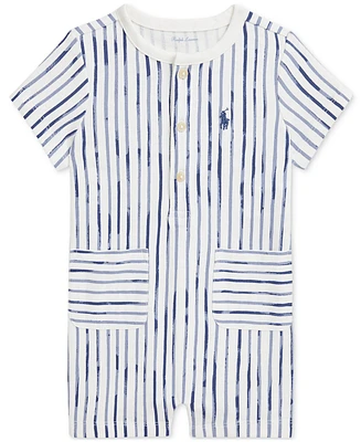 Polo Ralph Lauren Baby Boys Striped Jersey Shortall