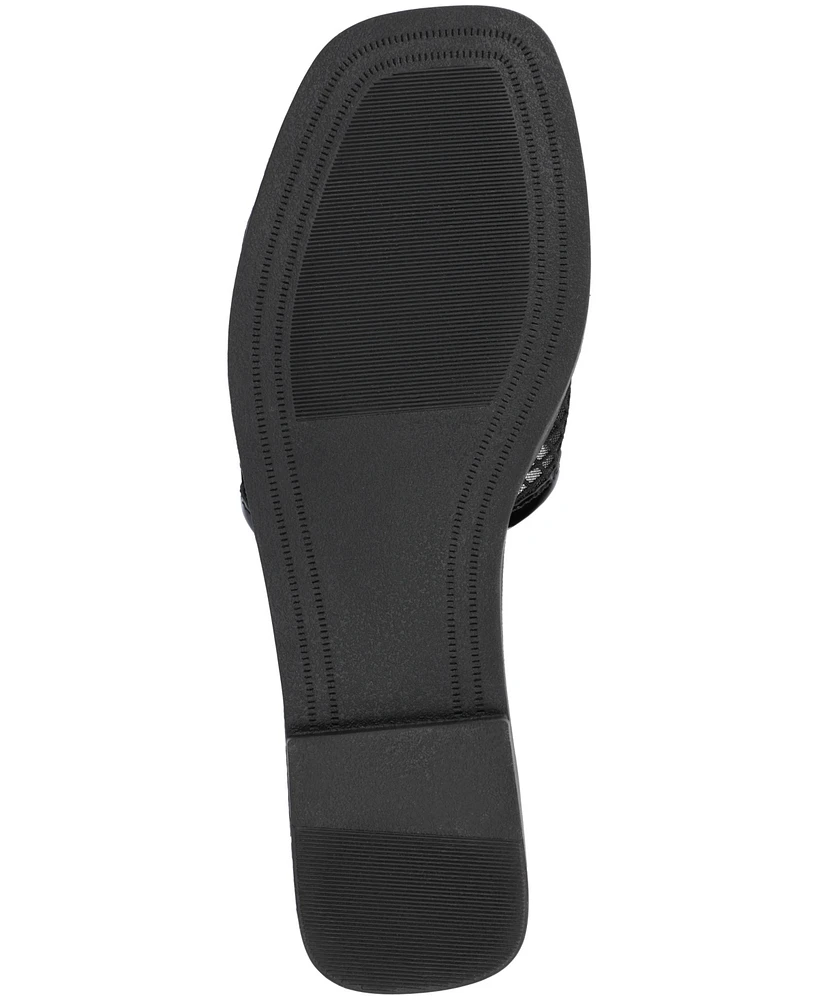 Journee Collection Women's Breckley Mesh Slide Flat Sandals