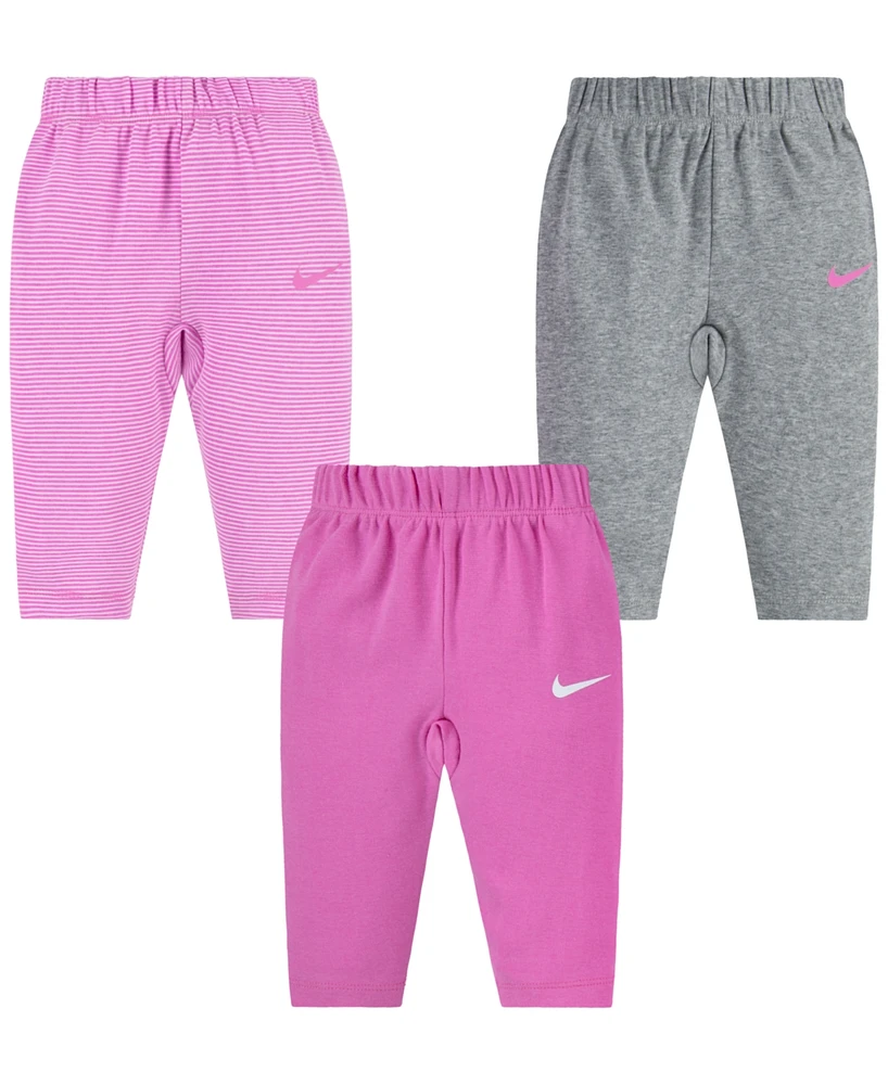 Nike Baby Boys or Girls Essentials Pull-On Pants, Pack of 3