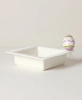 Lenox Profile Poppers Square Bowl Easter Egg Set