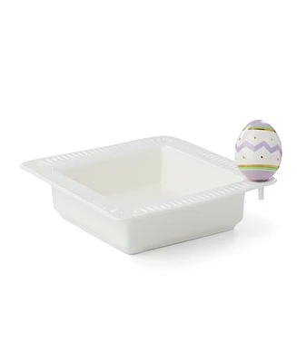 Lenox Profile Poppers Square Bowl Easter Egg Set
