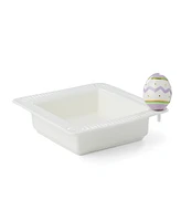 Lenox Profile Poppers Square Bowl Easter Egg Set