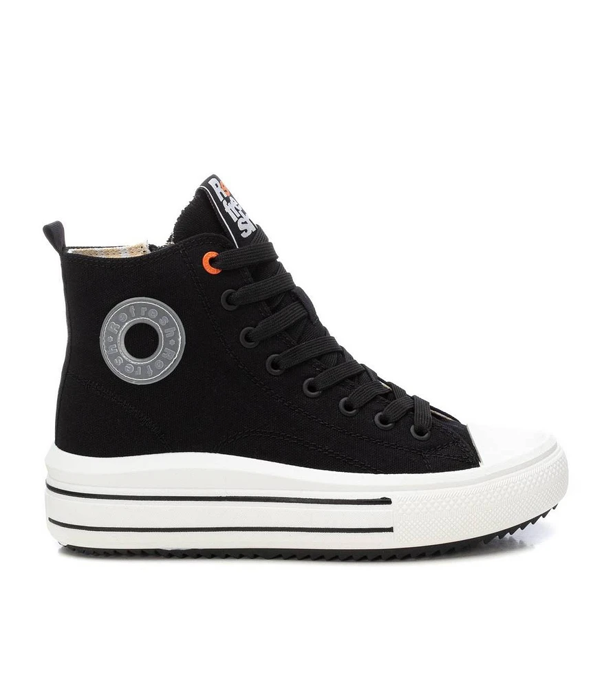 Refresh Collection Women's Casual Canvas High Top Sneakers By Xti