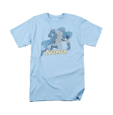 Batman Mens Running Retro Short Sleeve Adult Tee / T-Shirt
