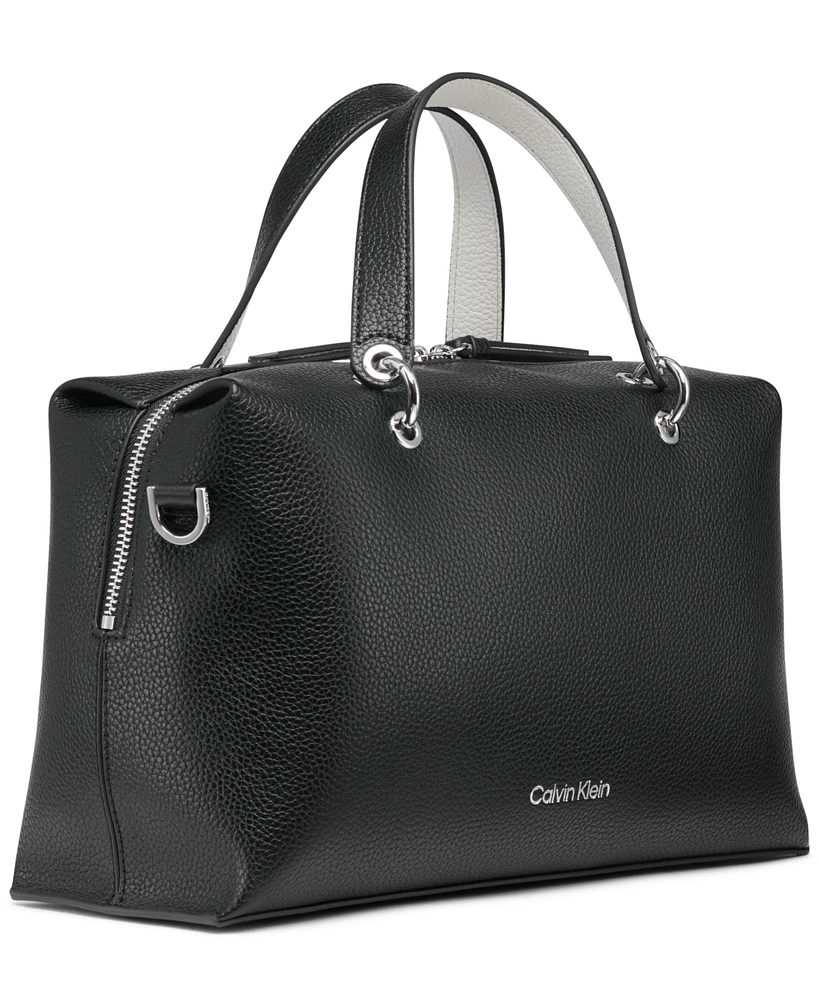 Calvin Klein Cali Satchel with Web Strap