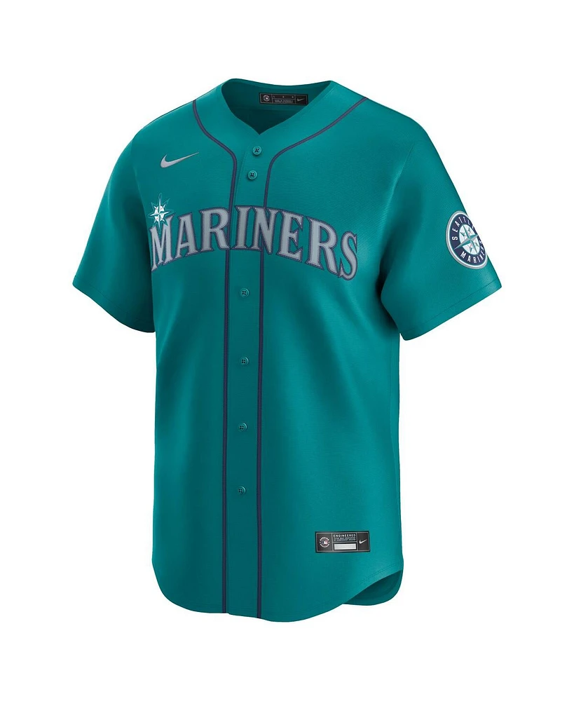 Nike Men's Aqua Seattle Mariners Alternate Limited Jersey