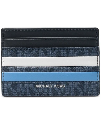 Michael Kors Men's Malone Leather Colorblocked Logo Card Case