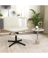 Criss-Cross Legged Chair Stylish and Stable Seating Without Wheels