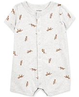 Carter's Baby Boys Dog-Print Short-Sleeve Romper
