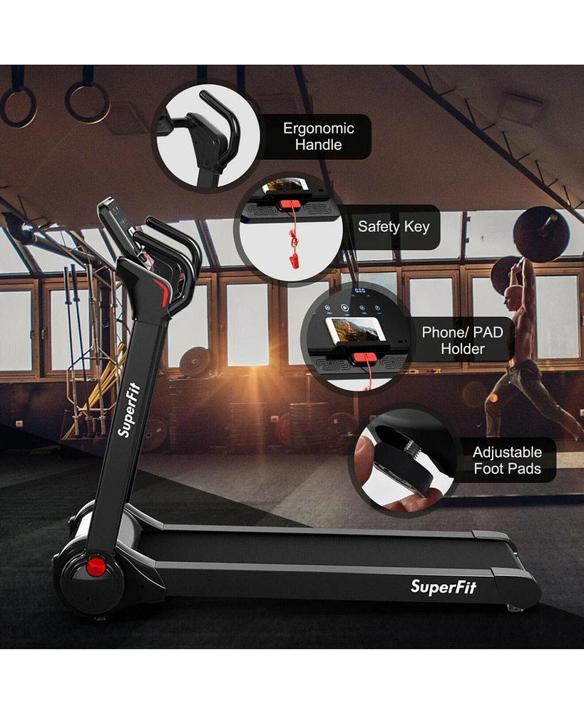2.25 Hp Electric Motorized Folding Treadmill with Led Display