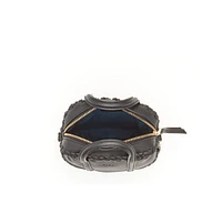 Susu Black Purse Leather Crossbody Bag Medium Size Women's Handbag