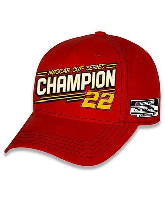 Team Penske Men's Red Joey Logano 2024 Nascar Cup Series Champion Big Number Adjustable Hat