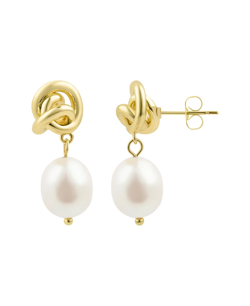 Adornia Freshwater Cultivated Pearl Knot Earrings