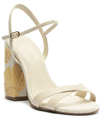 Arezzo Women's Dana Round Toe Dress Sandals