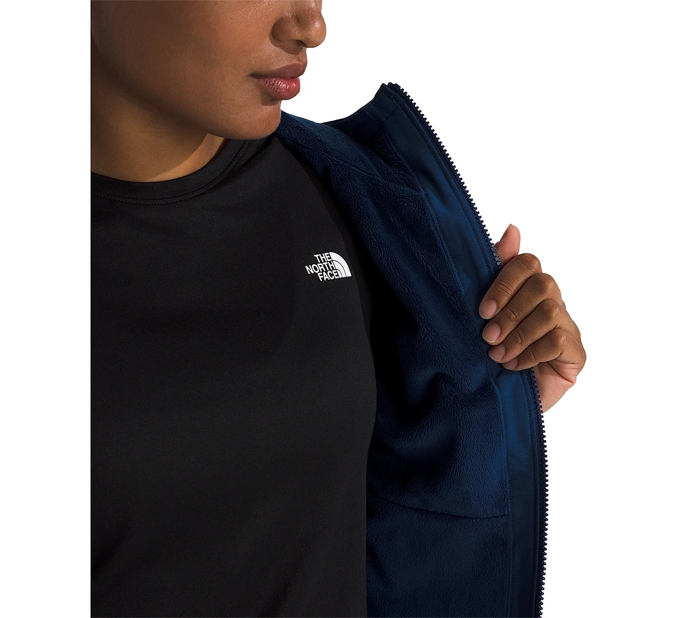 The North Face Women's Shelbe Raschel Zip-Front Fleece-Lined Hoodie Jacket