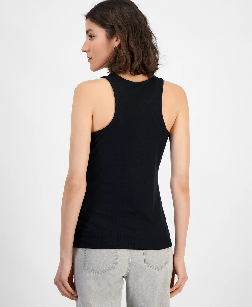 I.n.c. International Concepts Women's Ribbed Knit Tank Top, Exclusively at Macy's