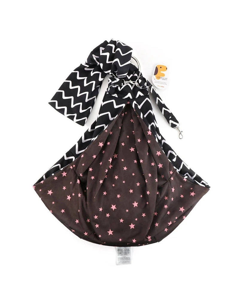 Furry Fido Adjustable Pocket Pet Sling - Chevron