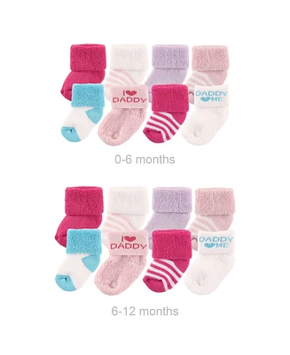 Luvable Friends Baby Girls Fun Essential Socks, Months
