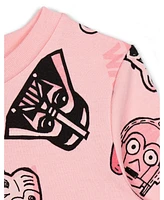 Star Wars Toddler Girls The Mandalorian Yoda French Terry Sweatshirt to