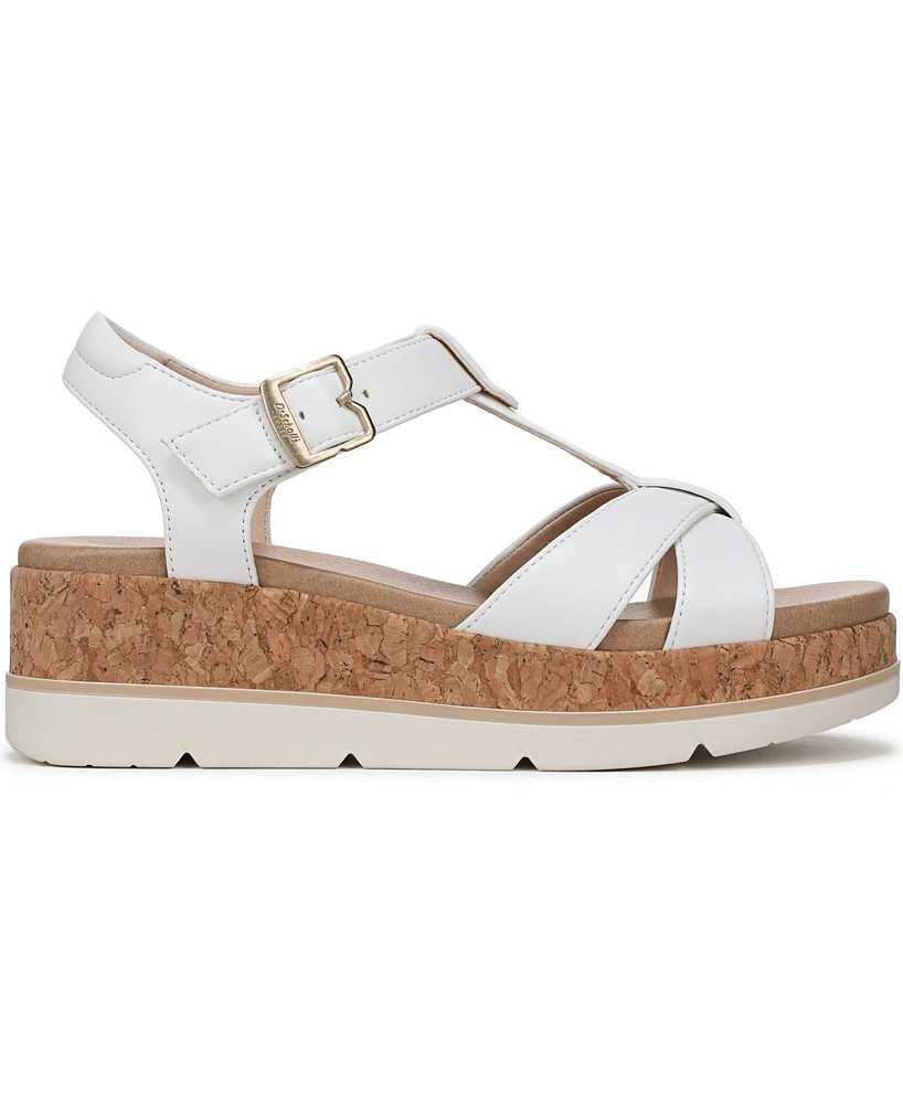 Dr. Scholl's Women's Once Again T-Strap Wedge Sandals