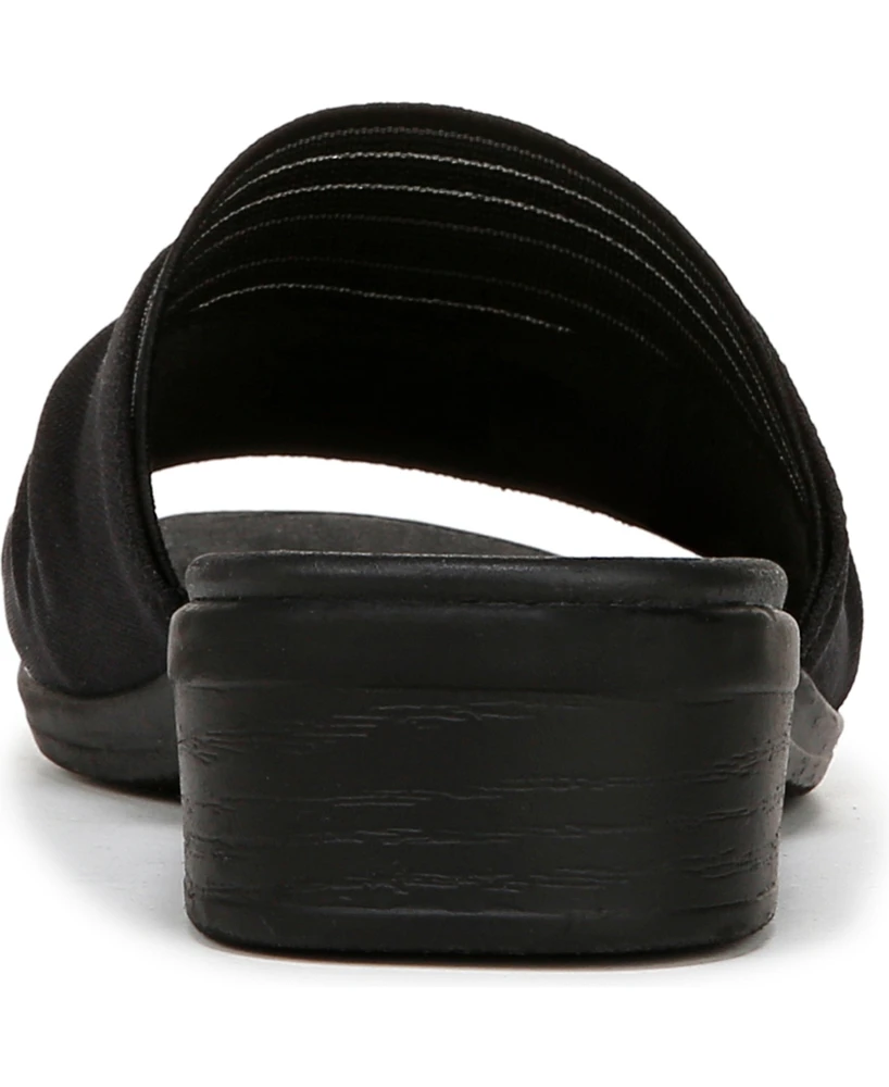 LifeStride Women's Paradise Washable Block Heel Slide Sandals