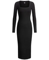 Boss by Hugo Women's Knitted Relaxed-Fit Dress