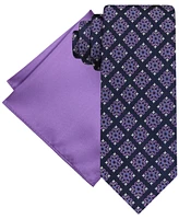 Steve Harvey Men's Square Tie & Solid Pocket Set