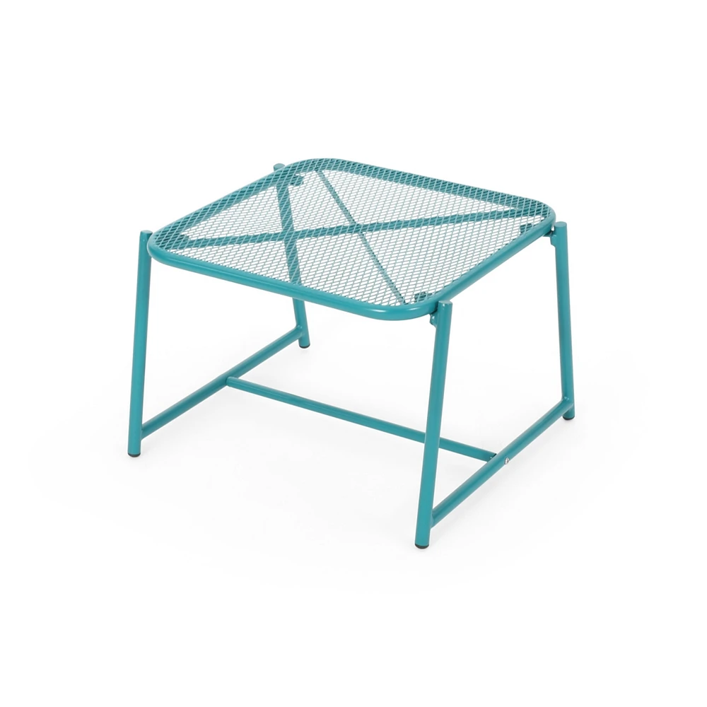Modern Mesh Side Table: Add Color and Texture to Your Outdoor Space