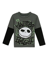 Nightmare Before Christmas Boys Disney T-Shirt and Fleece Pants