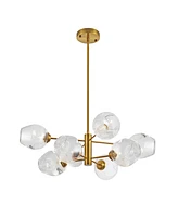 Dainolite 8" Metal Abii 8 Light Chandelier