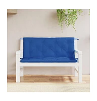 Garden Bench Cushions 2 pcs Blue 47.2"x19.7"x2.8" Oxford Fabric