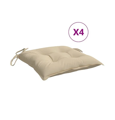 Pallet Cushions 4 pcs Beige 19.7"x19.7"x2.8" Oxford Fabric