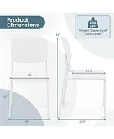 Modern Dining Chair Set of 2 Sleek and Durable Seating for Dining Room or Kitchen