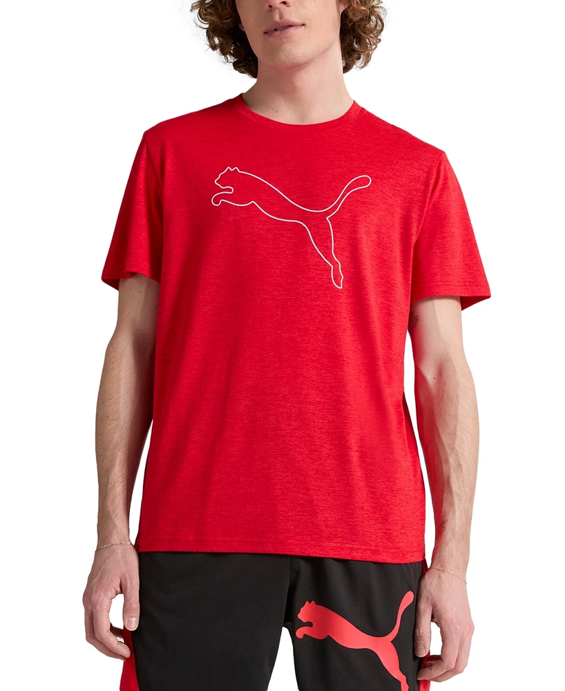 Puma Men's Performance Cat Logo Graphic Training T-Shirt