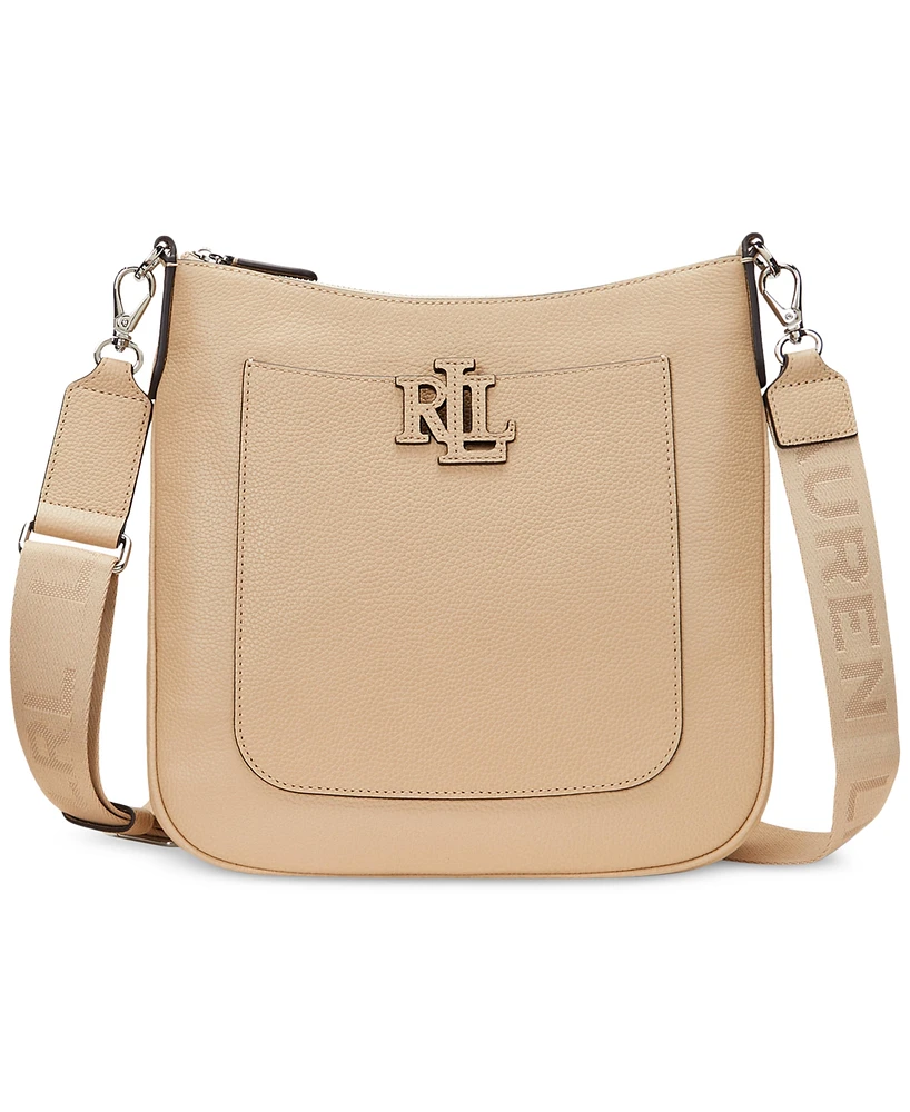 Lauren Ralph Cameryn Pebbled Leather Small Crossbody
