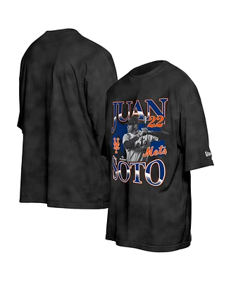 New Era Men's Juan Soto Black York Mets Batter Up Player T-Shirt