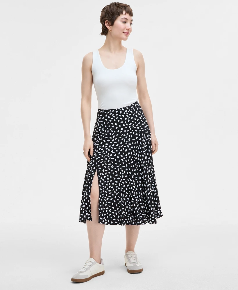 On 34th Women's Printed Slit Midi Skirt, Exclusively at Macy's