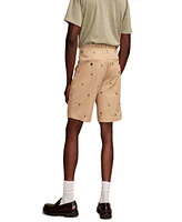 Lucky Brand Men's 9" Embroidered Stretch Twill Shorts