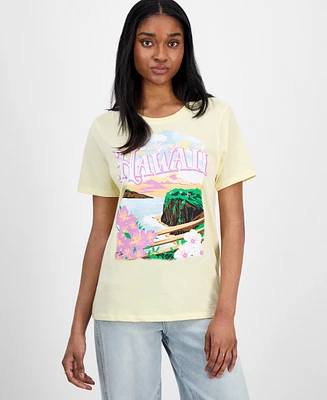 Rebellious One Juniors' Hawaii Graphic T-Shirt