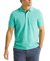 Nautica Men's Classic Fit Deck Printed Performance Polo Shirt