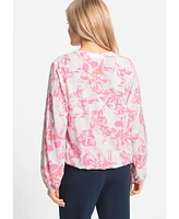 Olsen Women's Floral Tunic Blouse