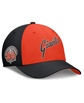 Nike Men's Black/ San Francisco Giants Rise Swoosh Performance Flex Hat